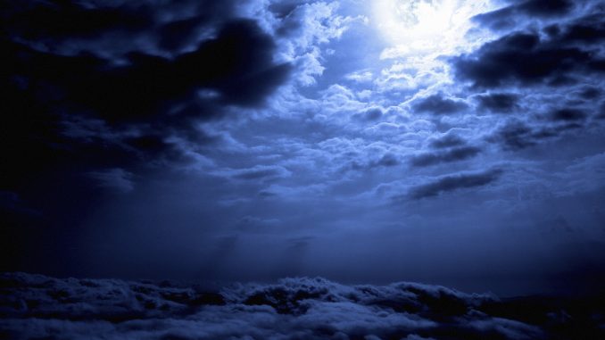 clouds moon