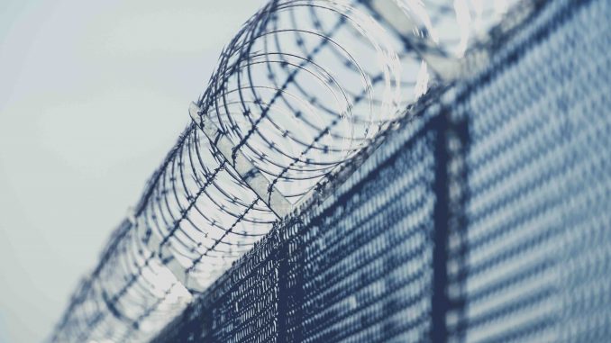 Restricted Area Barbed Fence