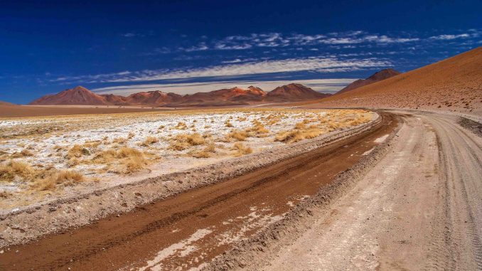 Gravel road in Altiplano
