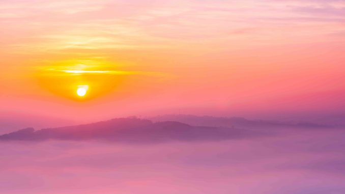 Sun over Clouds